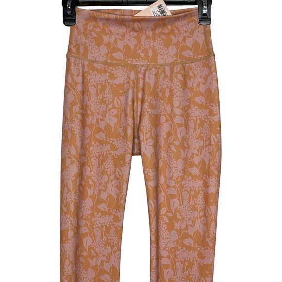 Wilo NEW 7/8 Leggings Tropical Pink Pattern Small - Picture 1 of 6